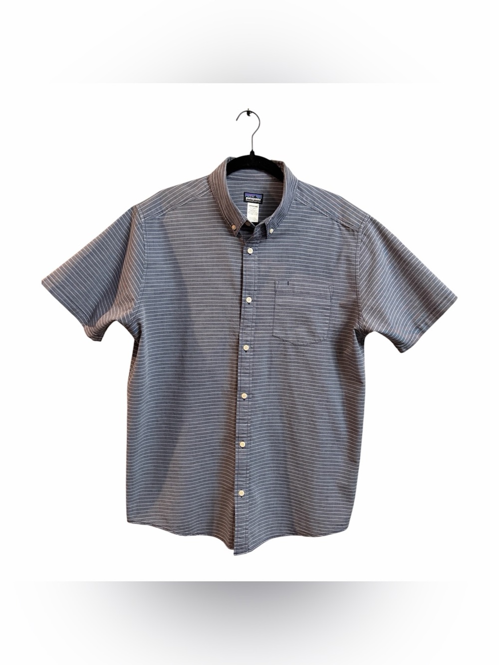 Patagonia Organic Cotton Striped Button Down Shirt Large